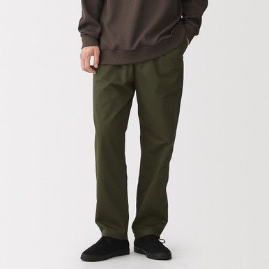 Relaxed Fit Baumwollhose mit Gummibund
