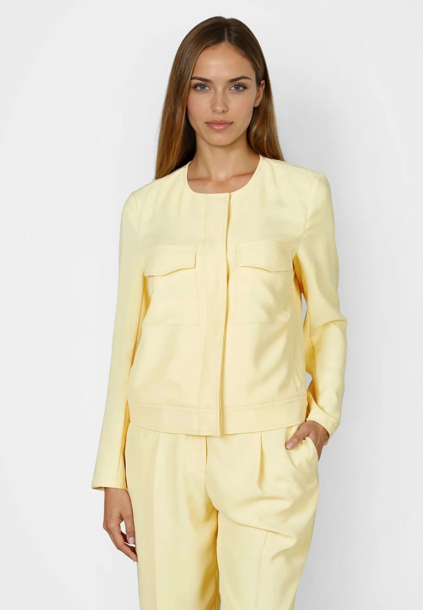Utility-Jacke mit Rundhals-Ausschnitt