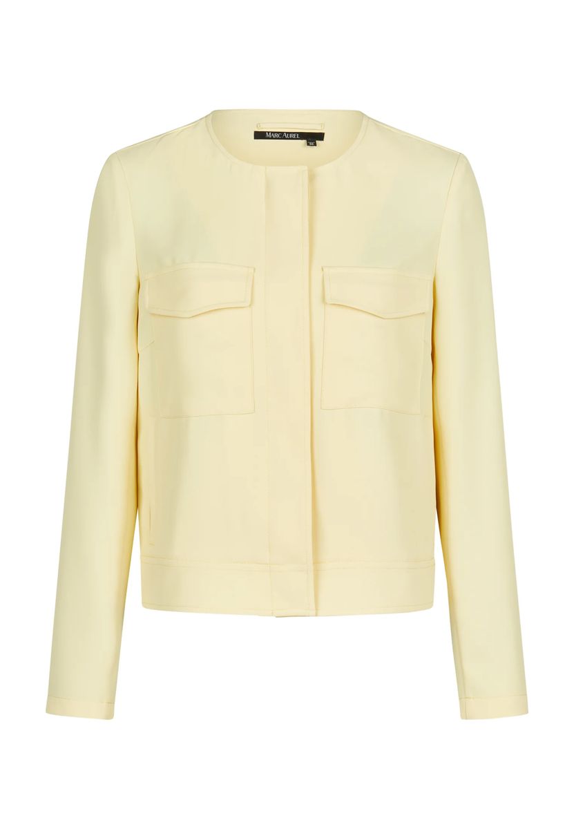 Utility-Jacke mit Rundhals-Ausschnitt