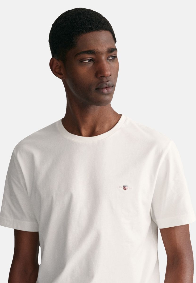 Klassisches Baumwoll-T-Shirt mit Rundhalsausschnitt