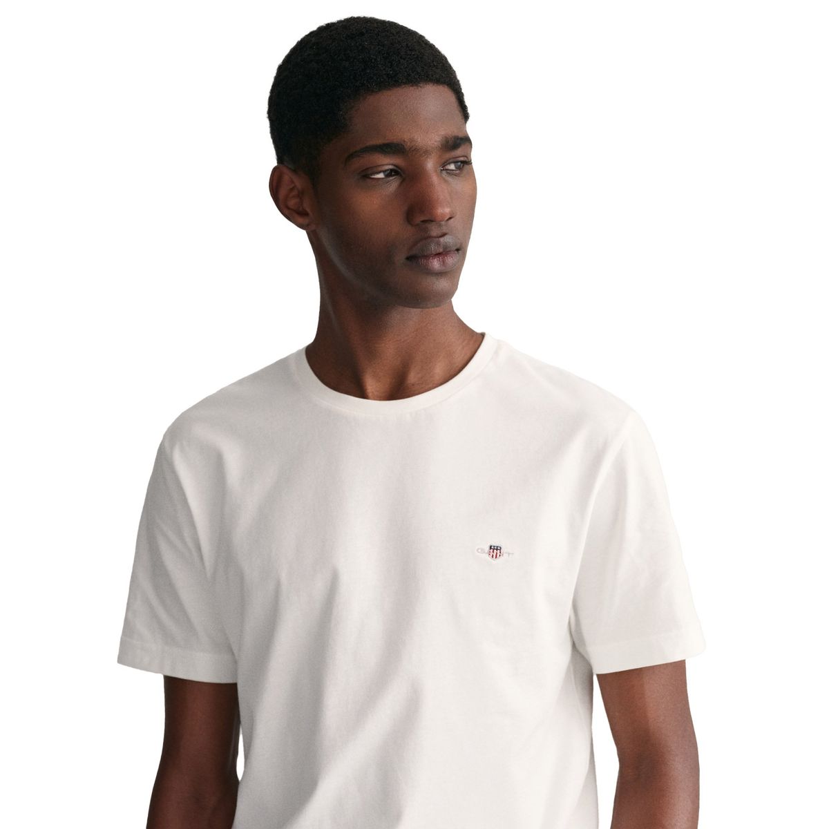 Klassisches Baumwoll-T-Shirt mit Rundhalsausschnitt