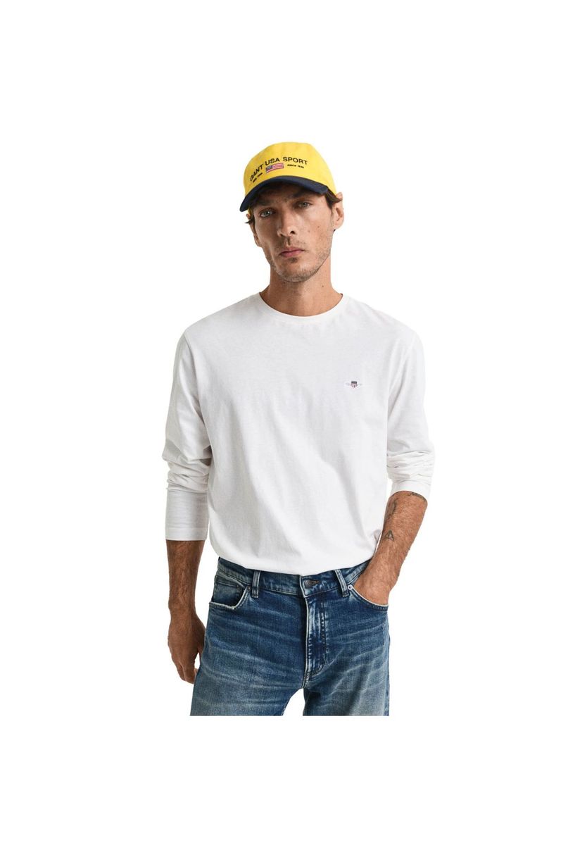 Herren Langarm Baumwoll Jersey Shirt