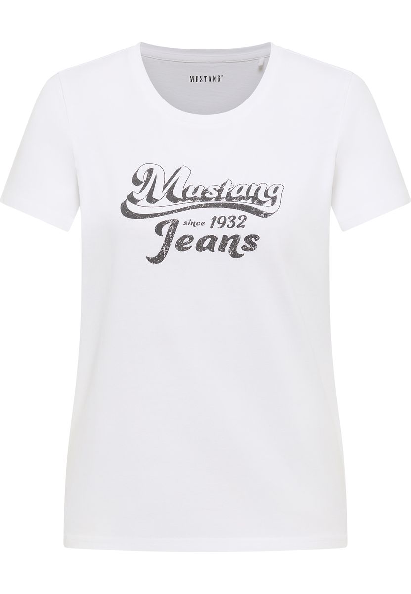 Baumwollshirt mit Vintage-Grafikprint