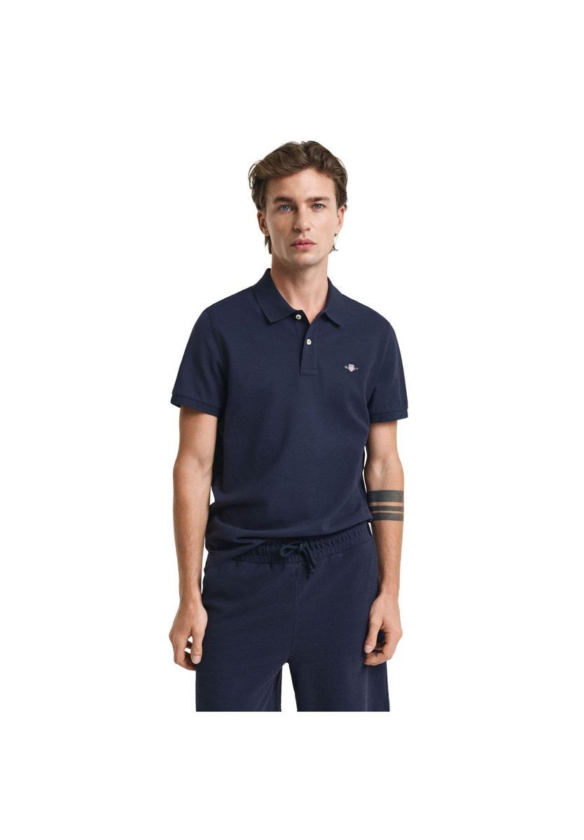 Klassisches Piqué Baumwoll-Poloshirt