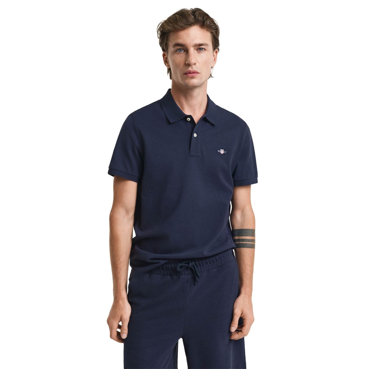 Klassisches Piqué Baumwoll-Poloshirt