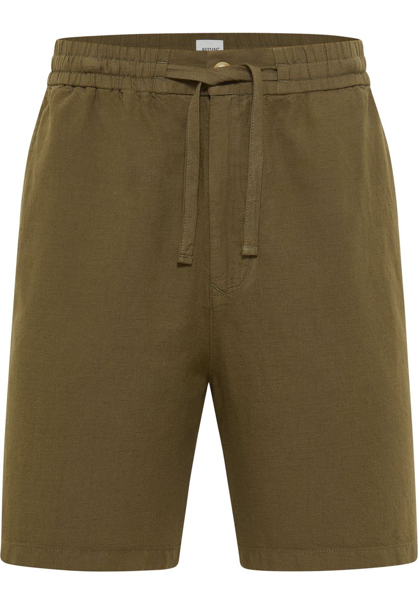Jogging-Shorts aus Leinenmischung