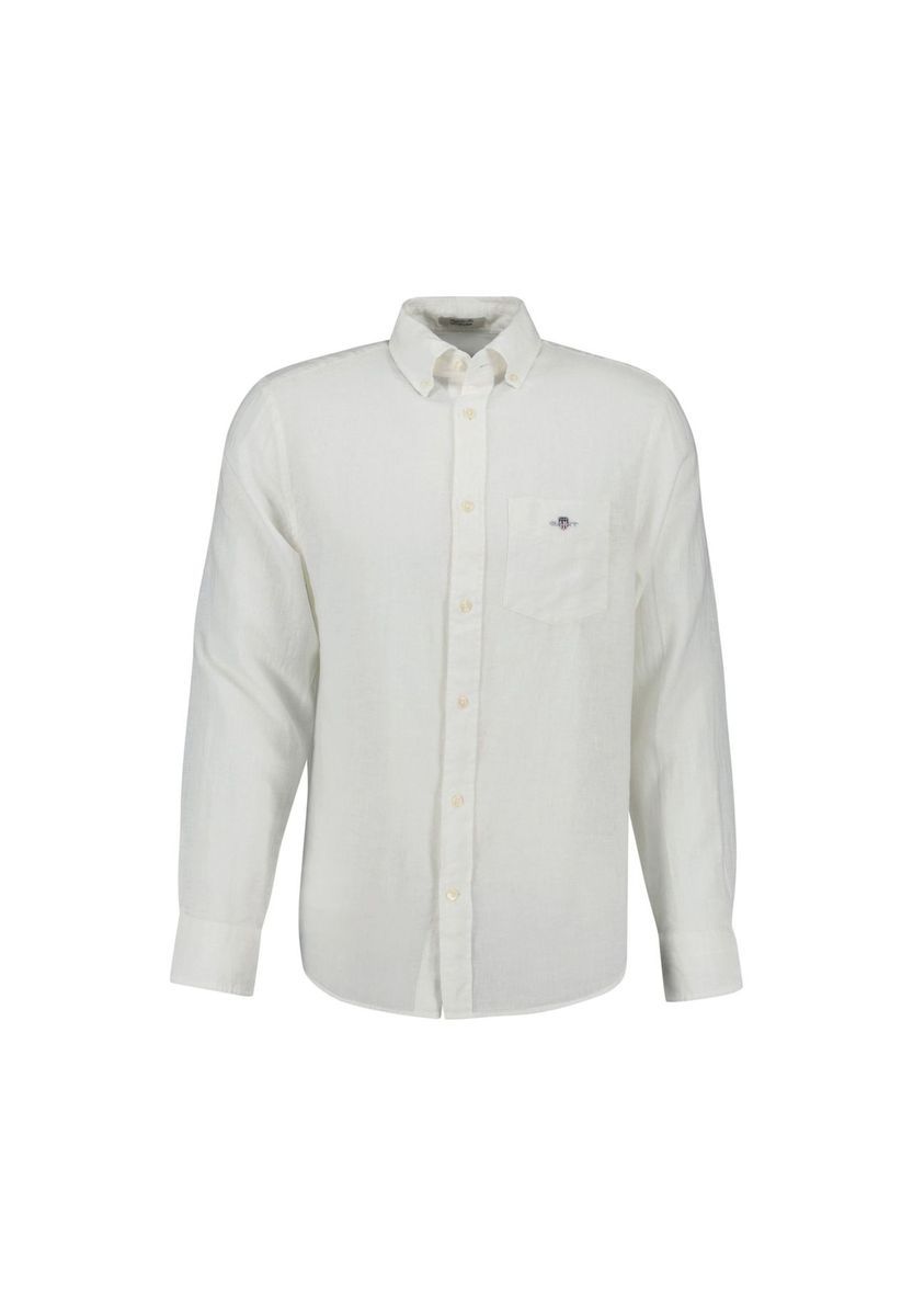 Klassisches Regular Fit Leinenmischhemd