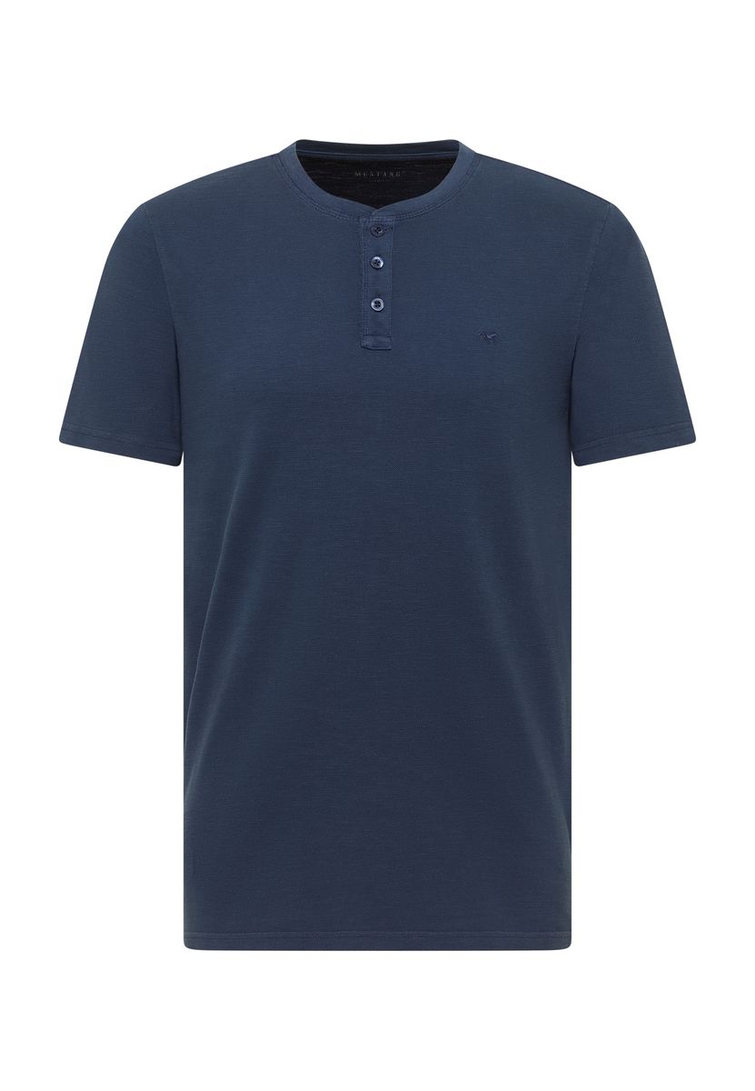 Kurzarm Henley-Shirt