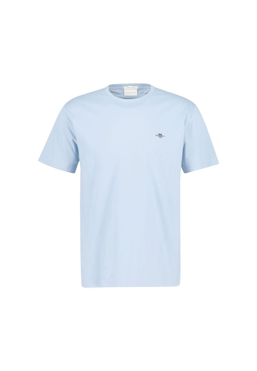 Klassisches Baumwoll-T-Shirt mit Schildlogo