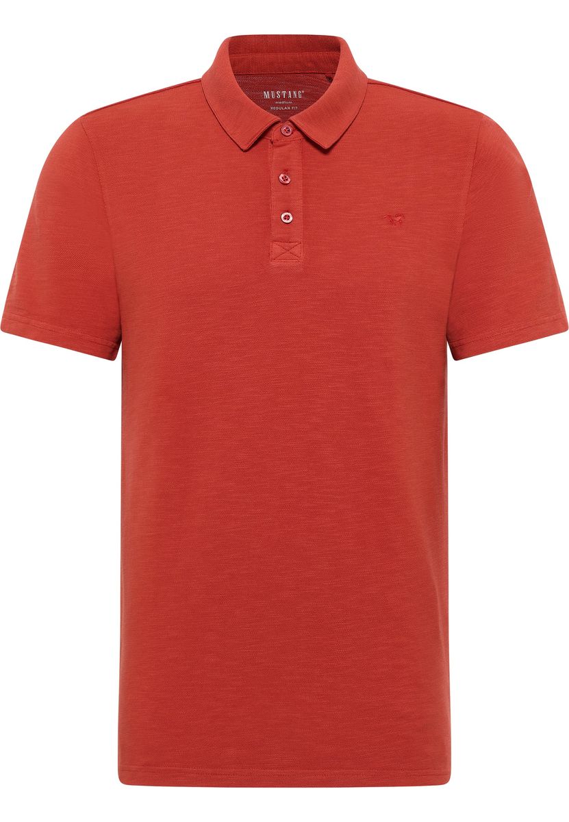 Klassisches Poloshirt aus Flammgarn-Baumwolle