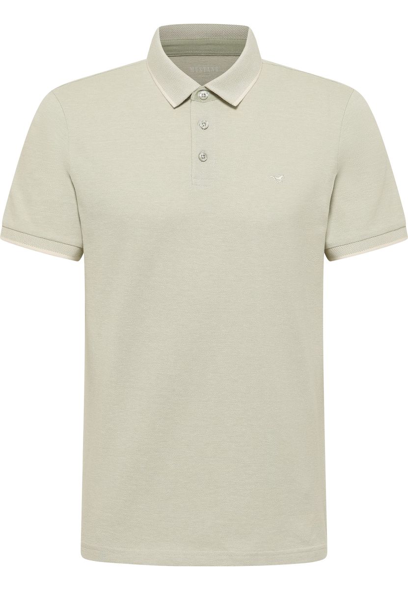 Zweifarbiges Piqué-Poloshirt