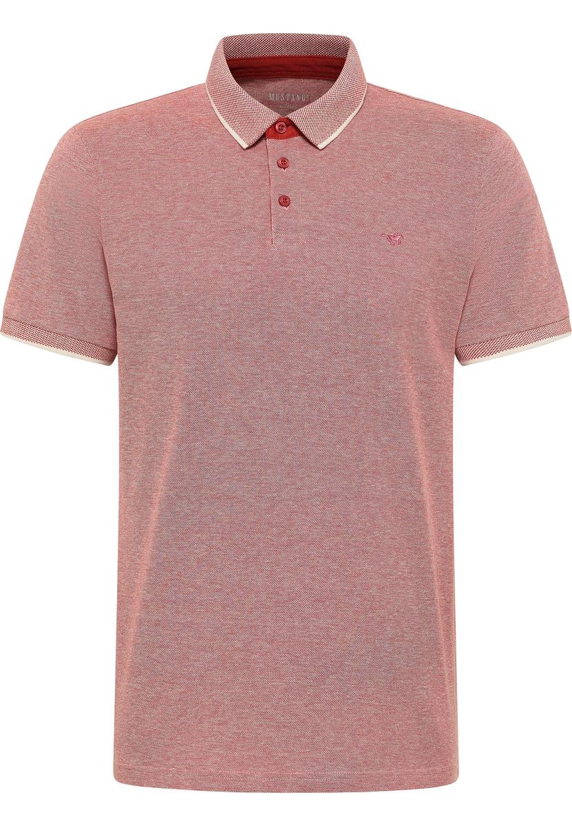 Piqué-Poloshirt in Melange-Optik