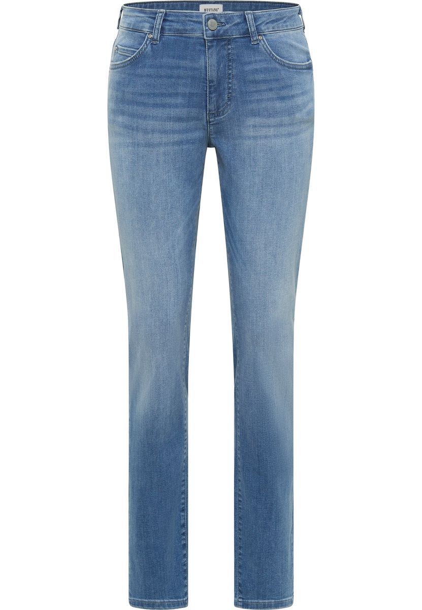 Relaxed Slim Jeans in Mittelblau