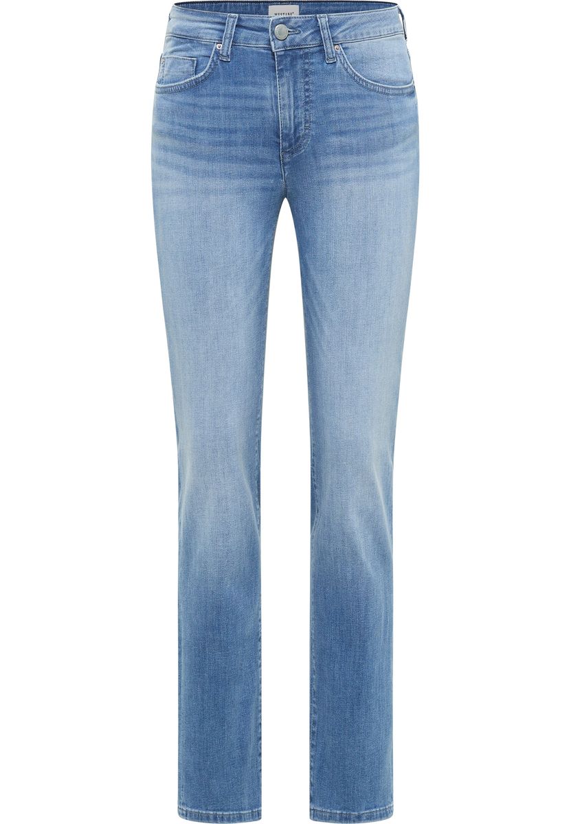Slim Straight Leg Five-Pocket-Jeans