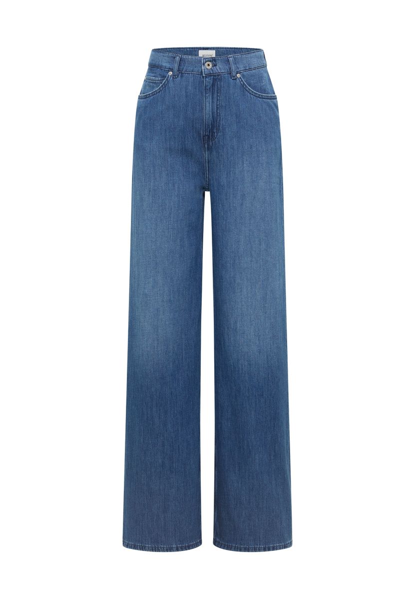 High-Waist Jeans mit weitem Bein