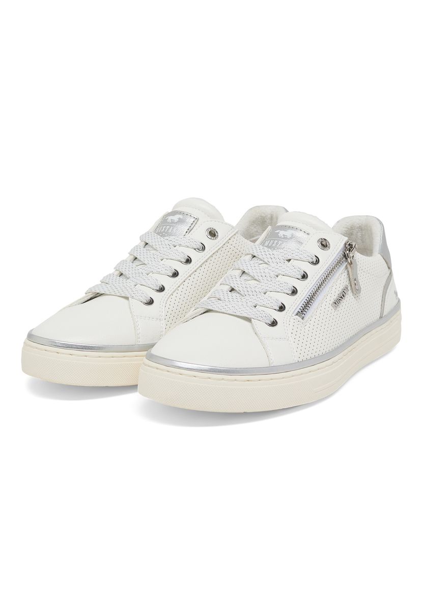 Low-Top Sneaker mit Metallic-Akzenten