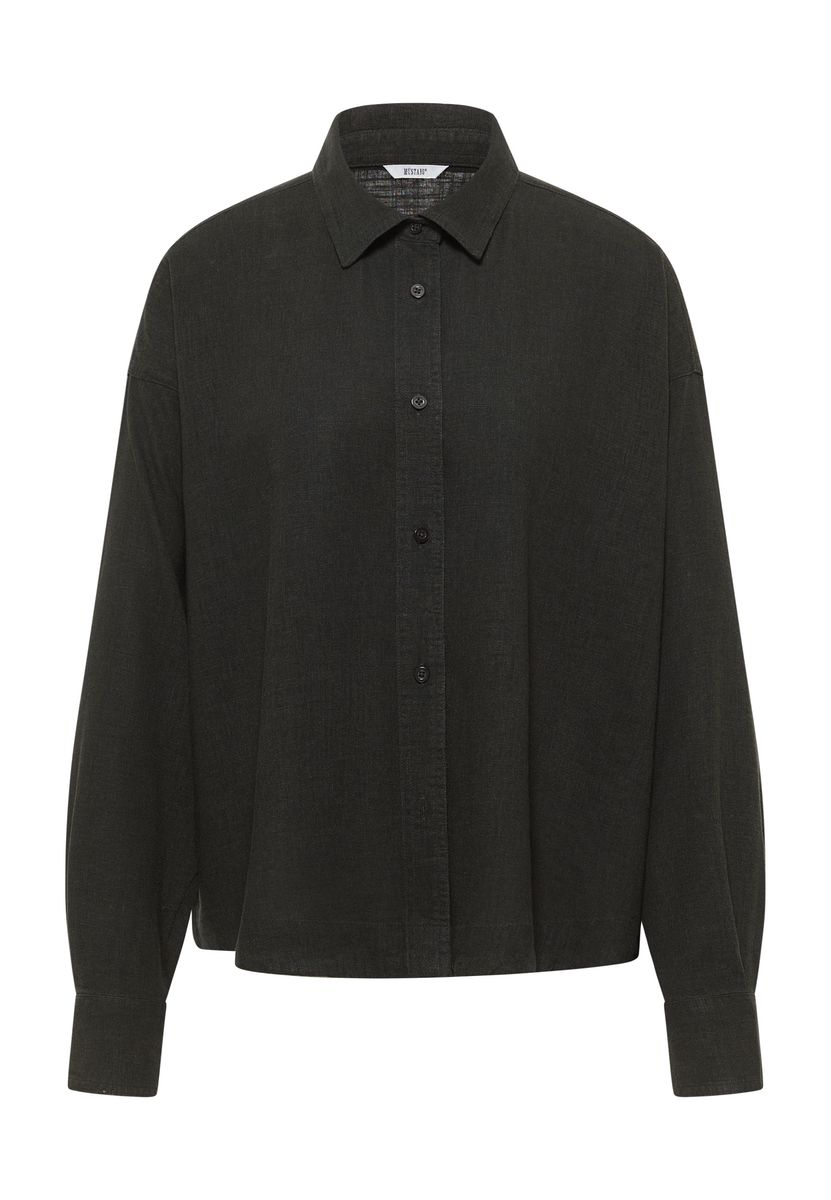 Lockere Bluse aus Leinenmischung
