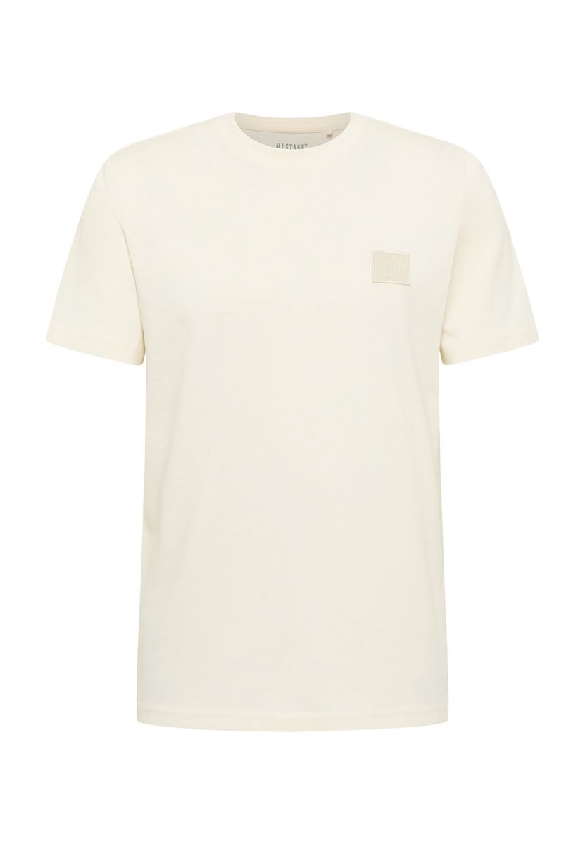 Minimalistisches Baumwoll-T-Shirt mit Rundhals