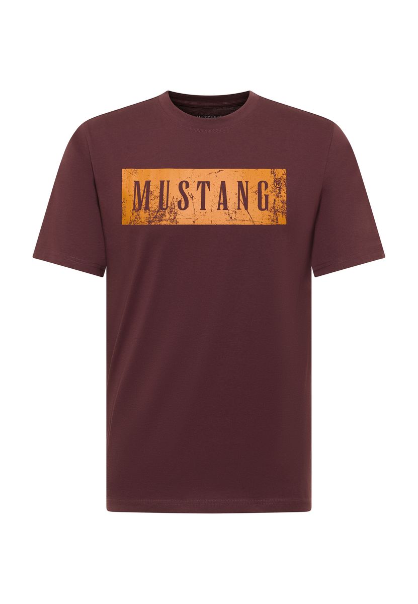 Baumwoll-T-Shirt mit Logo-Box-Print