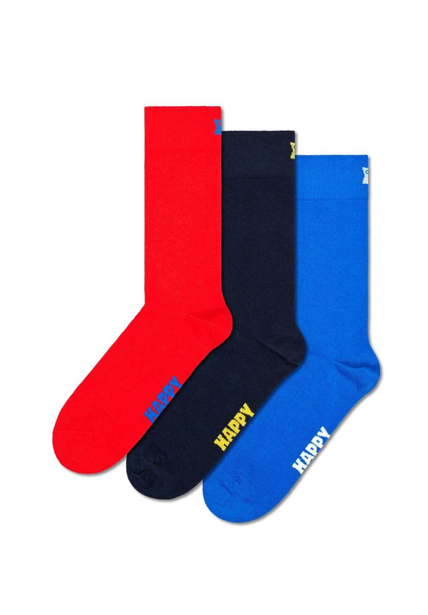 Happy Socks Socken Set Uni Farben