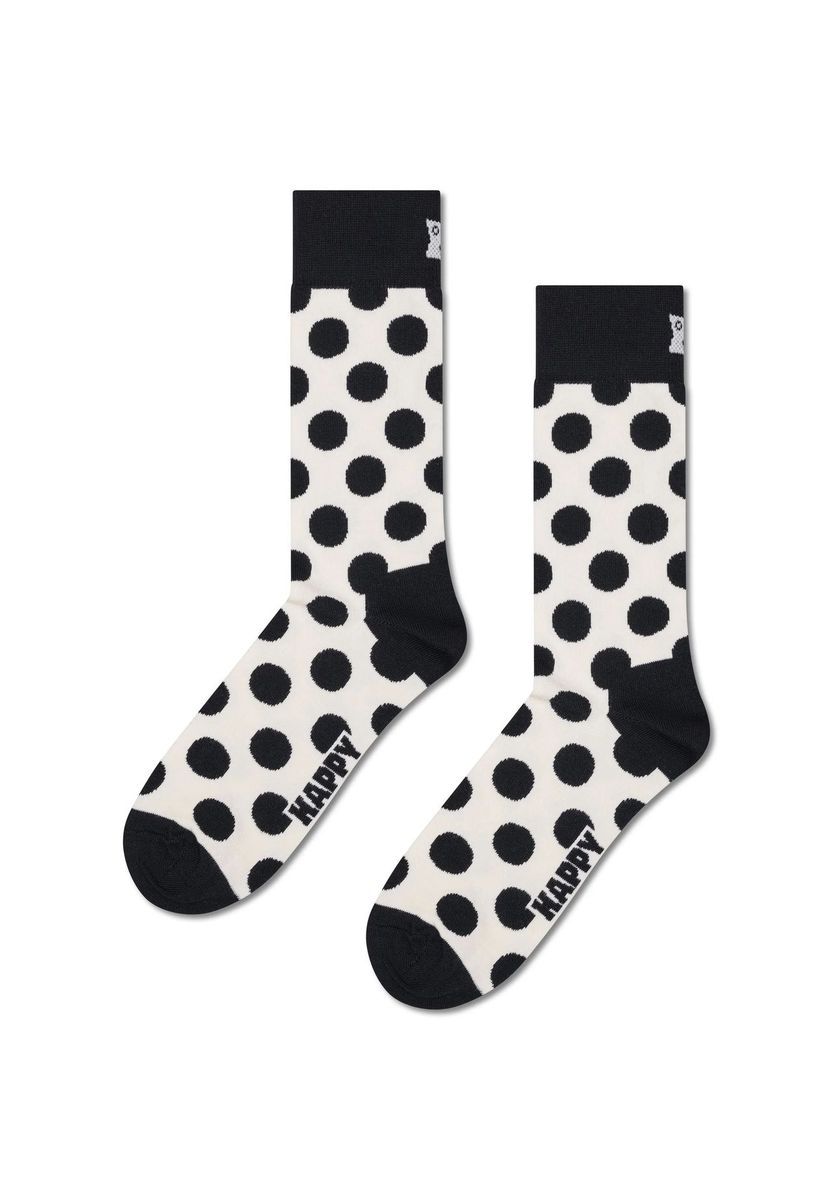 Schwarz-weiße Socken mit Argyle-Muster