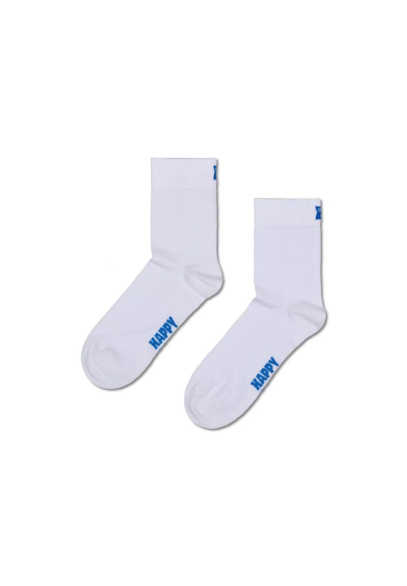 Uni-farbene Socken mit Baumwollmischung