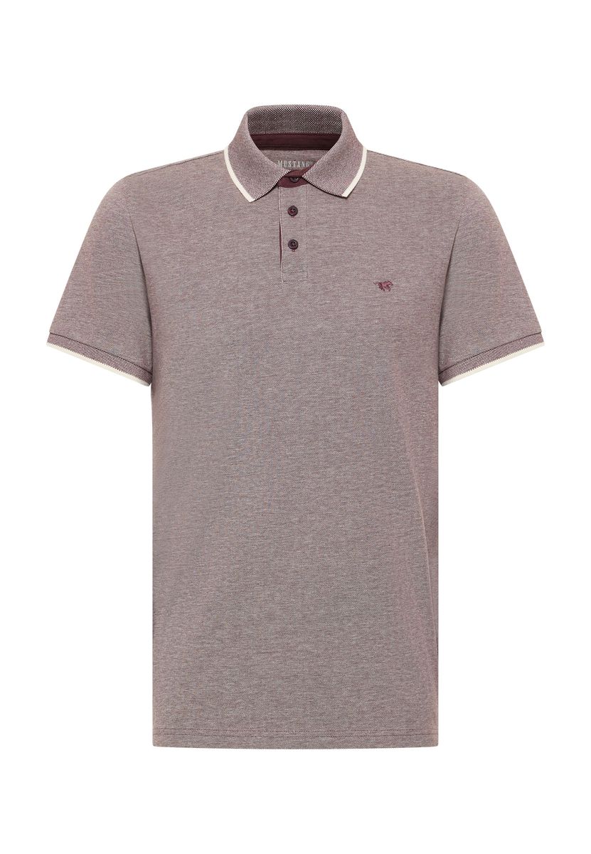 Klassisches Piqué-Poloshirt mit Kontrastbesatz