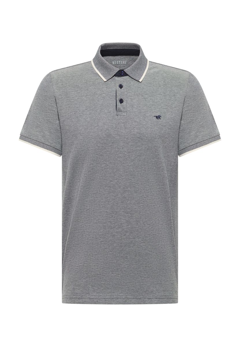 Klassisches Piqué-Poloshirt mit Kontrastabschluss