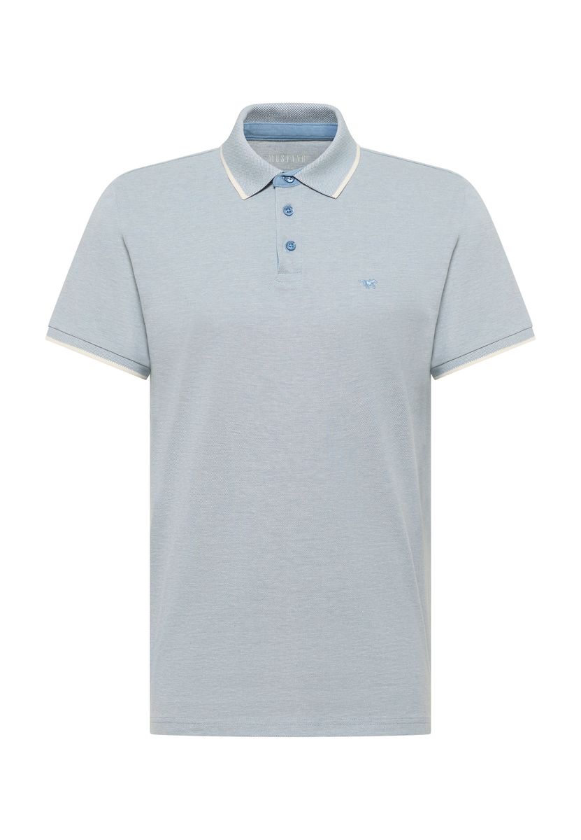 Klassisches Piqué-Poloshirt mit Kontrastbesatz