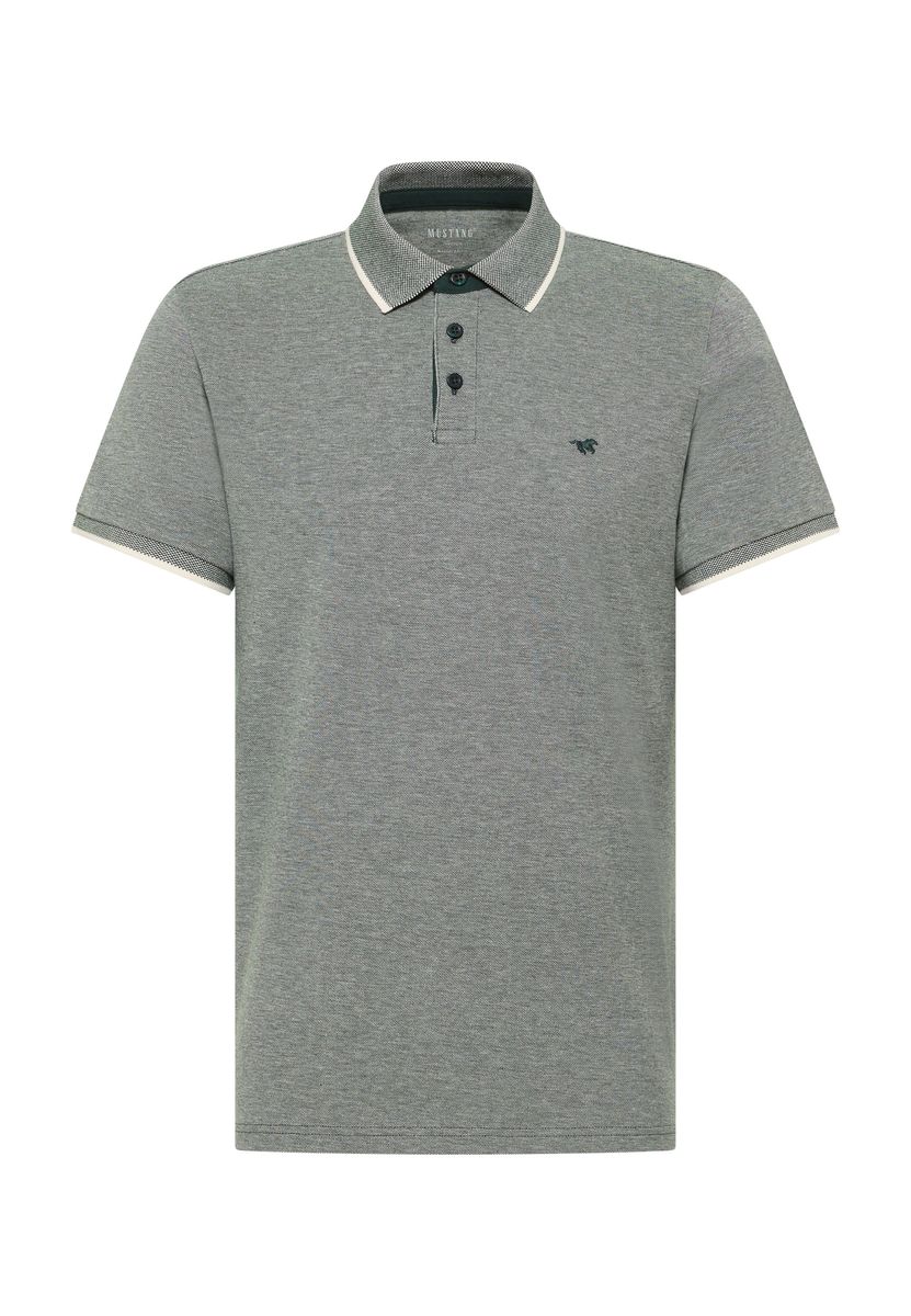 Klassisches Piqué-Poloshirt mit Kontrastbesatz