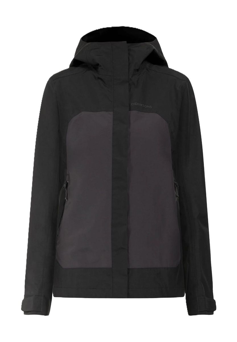 Damen Zweifarbige Regenjacke mit Kapuze