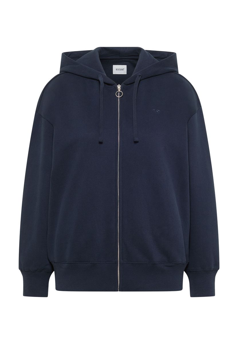 Klassische Sweatjacke mit Kapuze