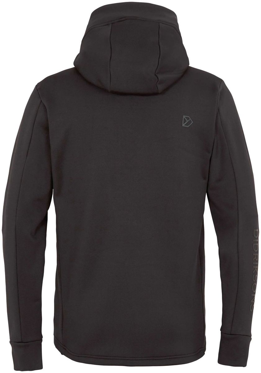 Schwarze Herren Softshell Jacke mit durchgehendem Reißverschluss