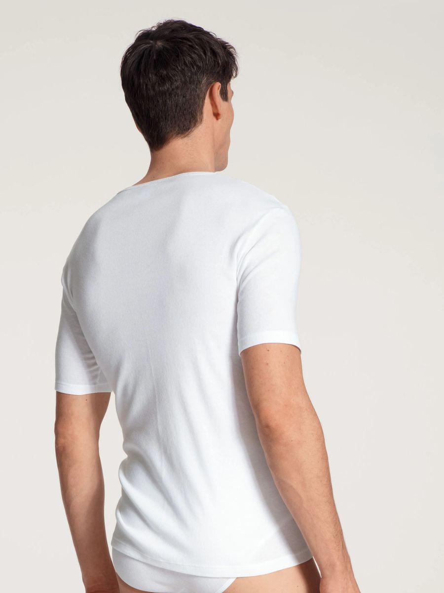 Klassisches Baumwoll-T-Shirt mit Rundhalsausschnitt