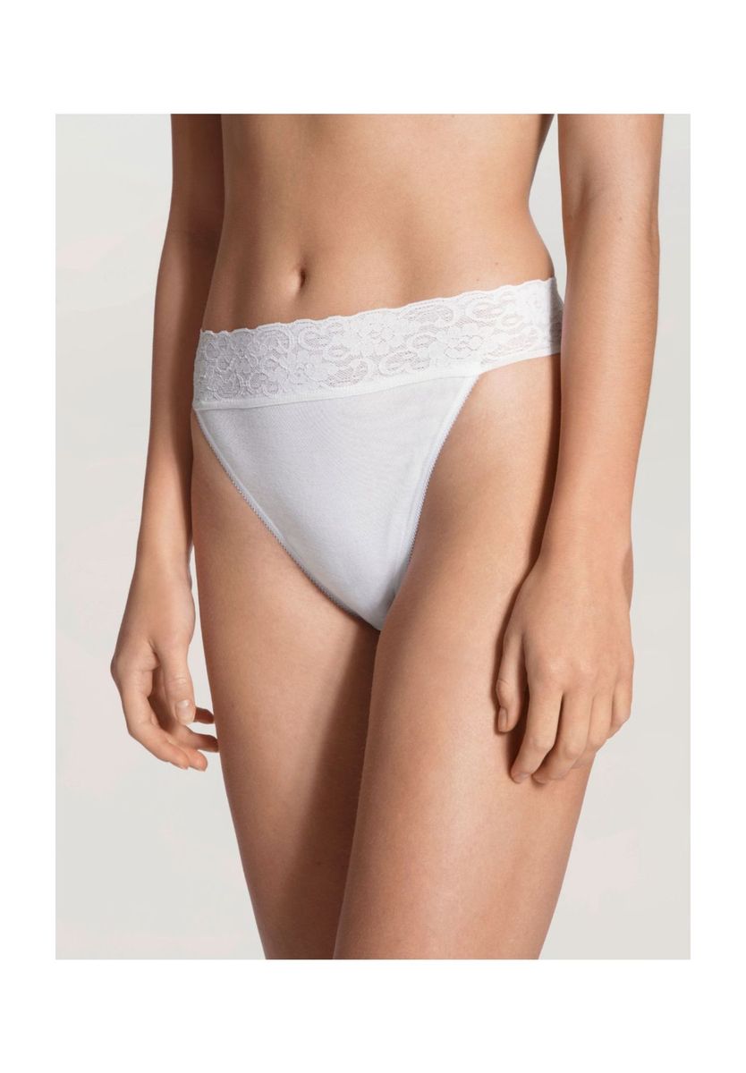 Baumwoll-Tanga mit Spitzenbund