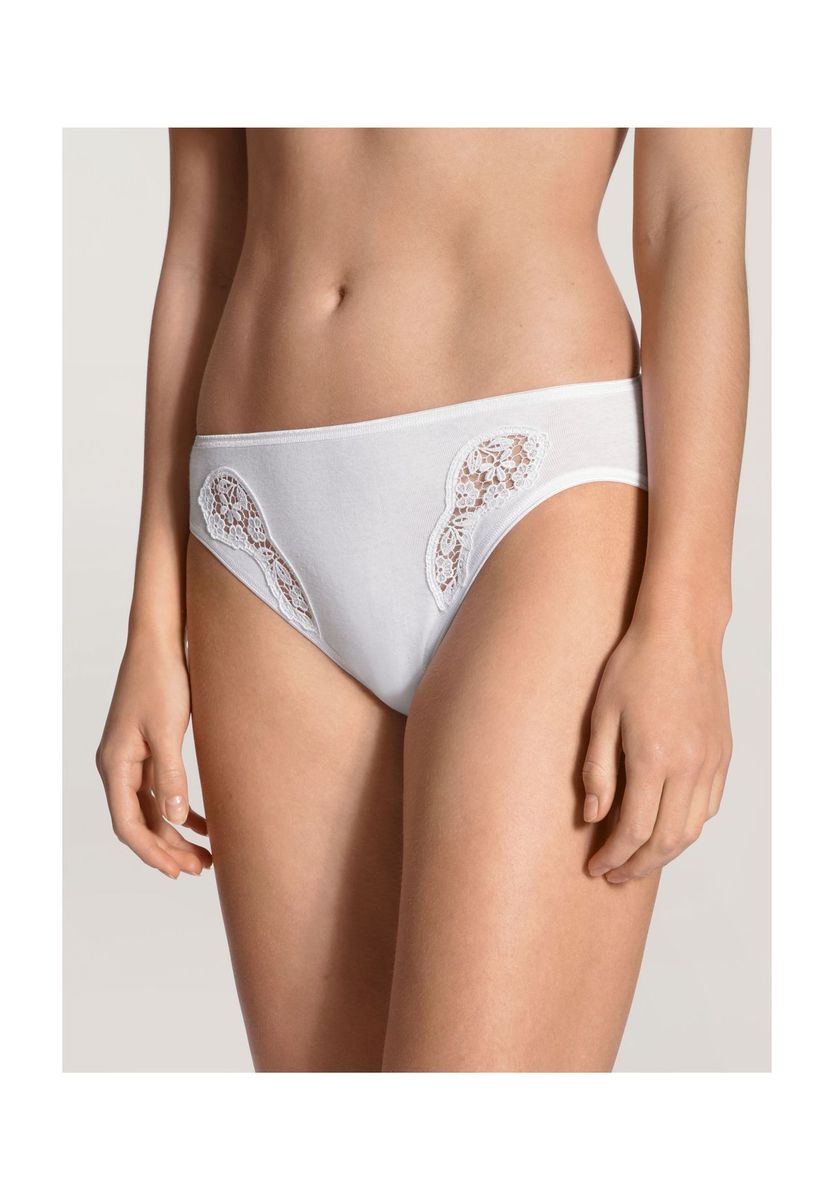 Femininer Baumwollslip mit Spitzendetail