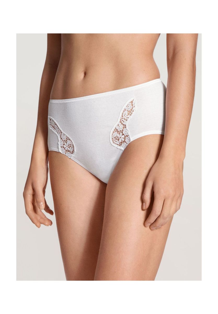 Baumwoll-Spitzen-Midislip