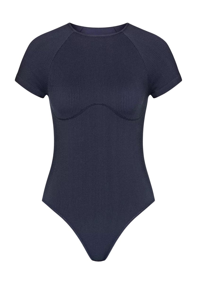 Klassischer, figurbetonter Kurzarm-Body