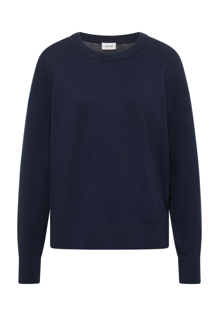 Lockerer Strickpullover mit Rundhalsausschnitt