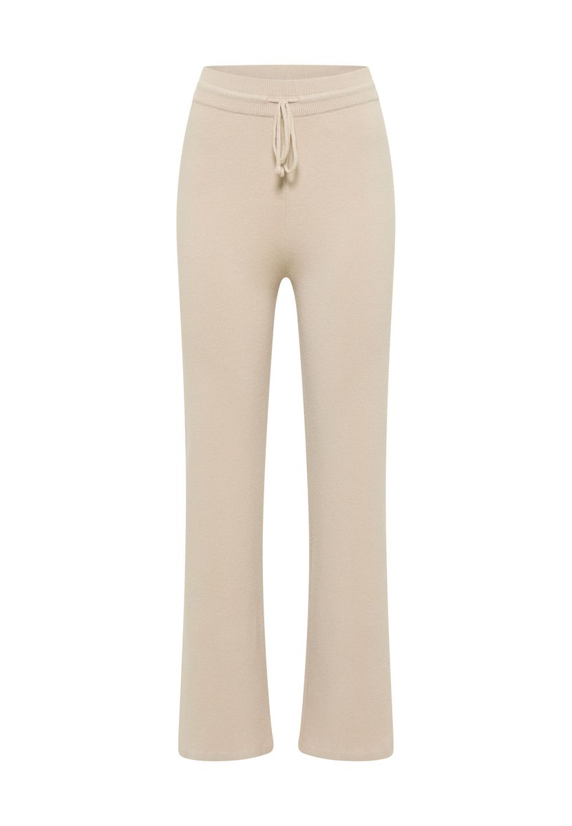 Bequeme Strickhose mit weitem Bein