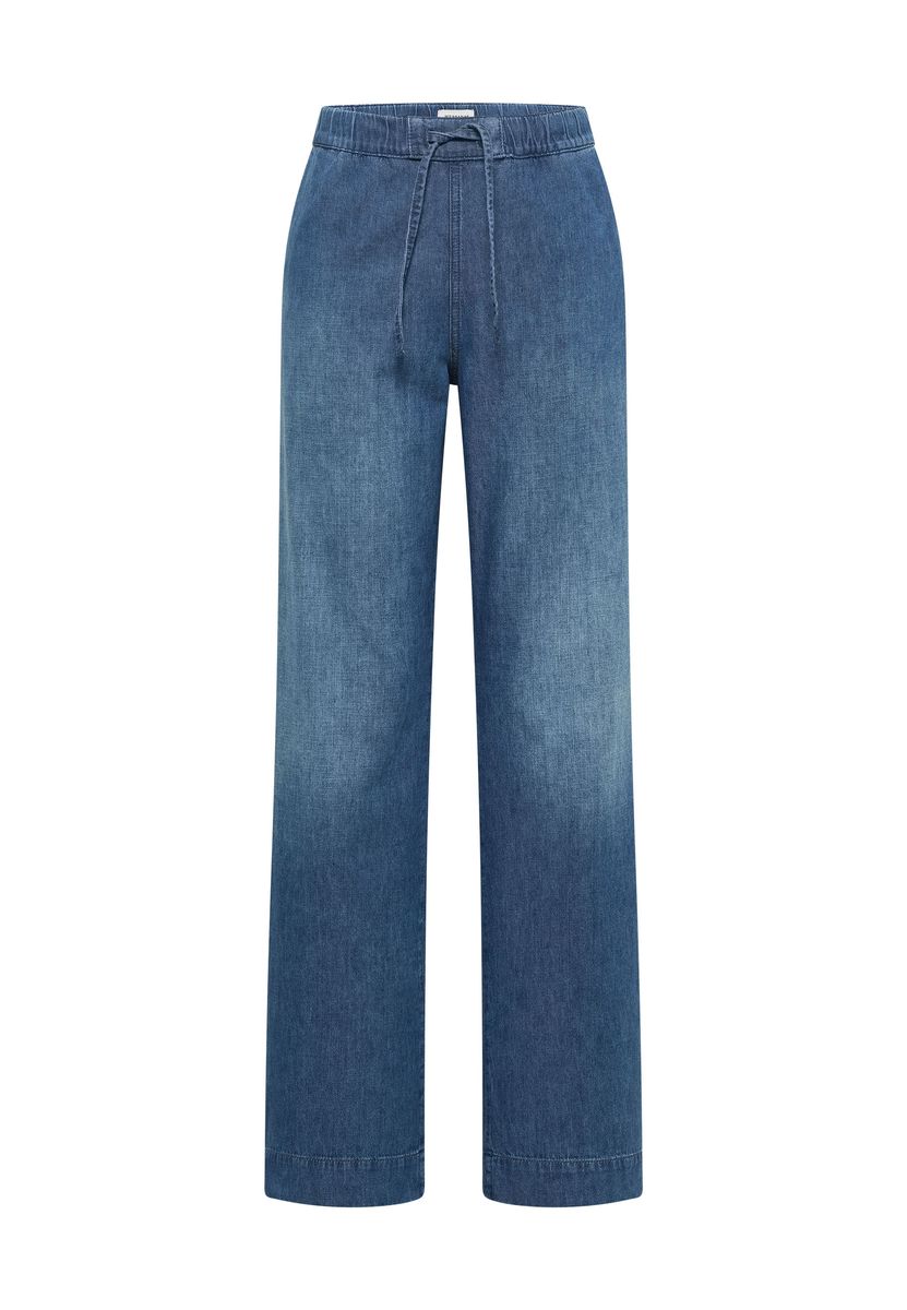 High-Rise Jeans mit weitem Bein