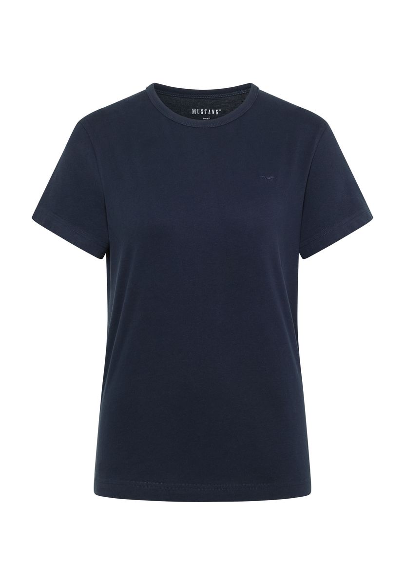 Klassisches Baumwoll-T-Shirt mit Rundhalsausschnitt