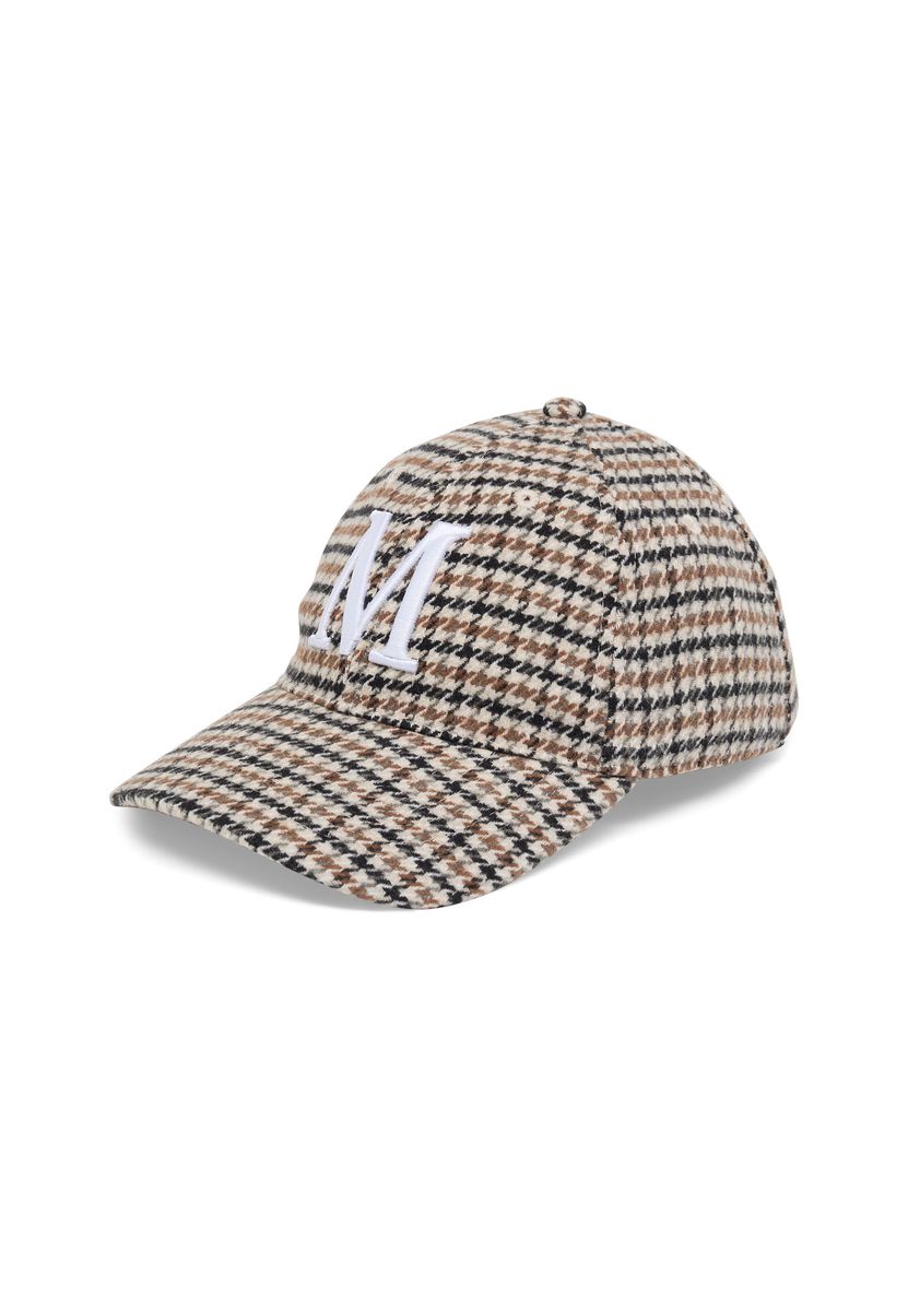 Baseballcap mit Hahnentritt-Muster