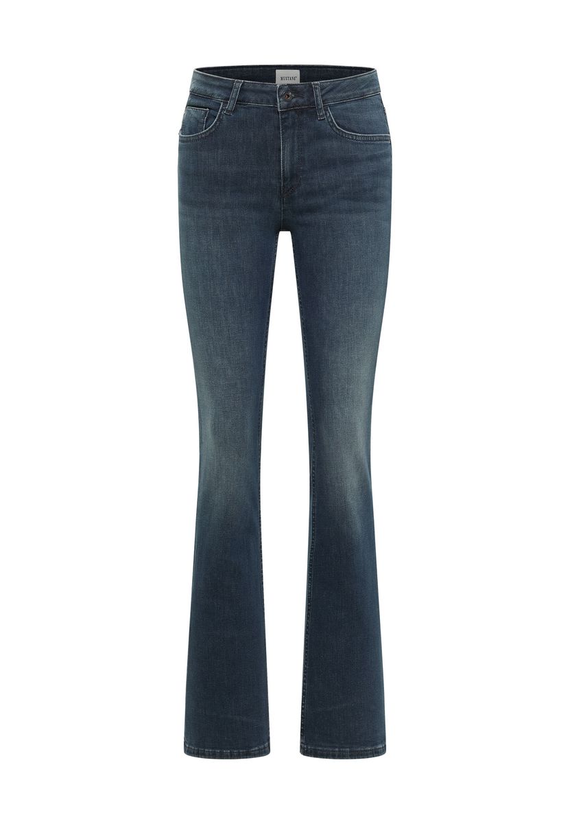 Bootcut-Jeans mit hohem Bund