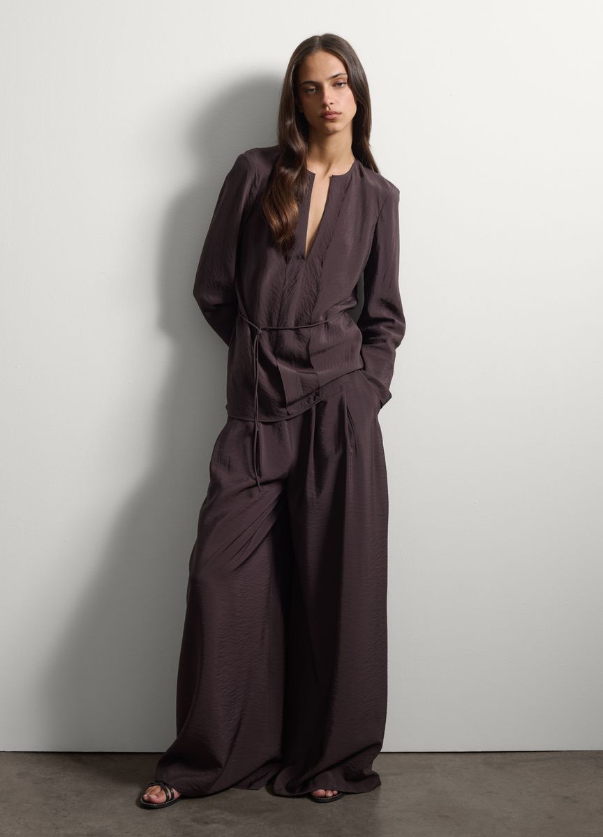 Elegante weite Hose mit Struktur