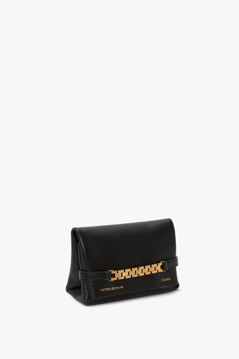 Mini-Lederpouch mit Kette
