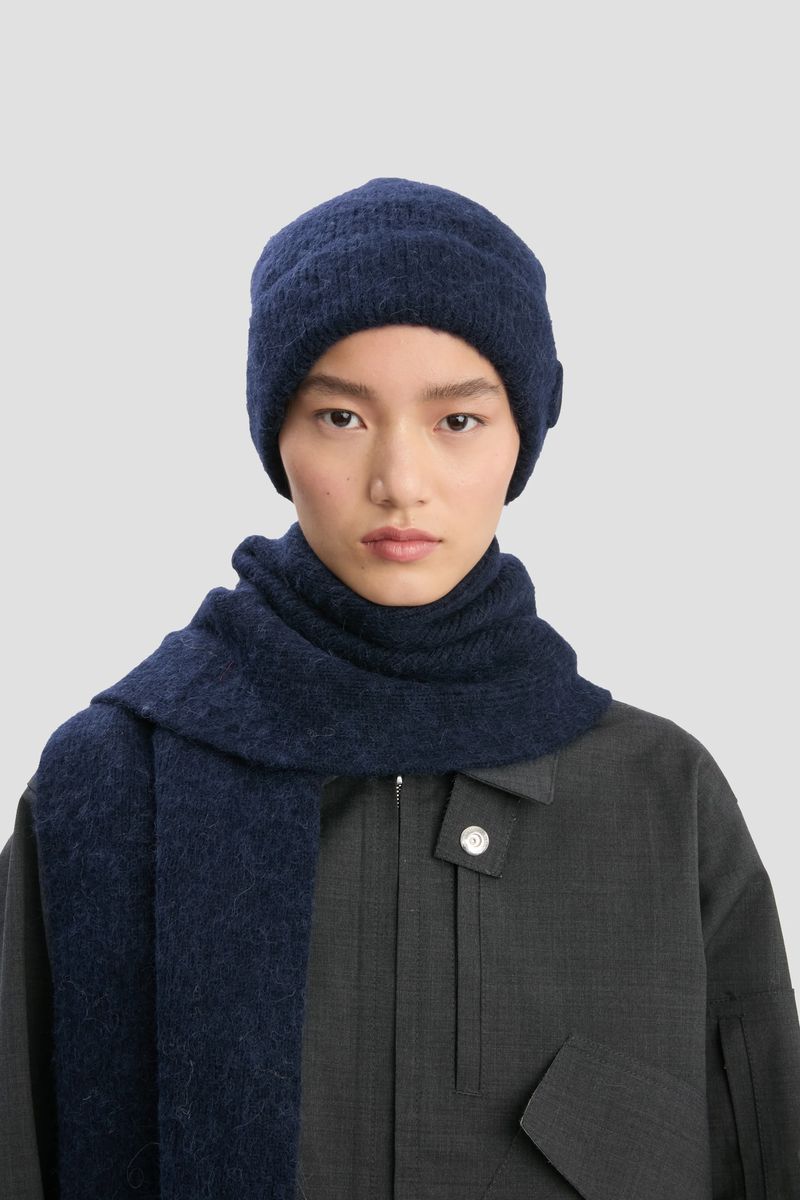 Gemütliche Beanie aus Alpakawollmischung