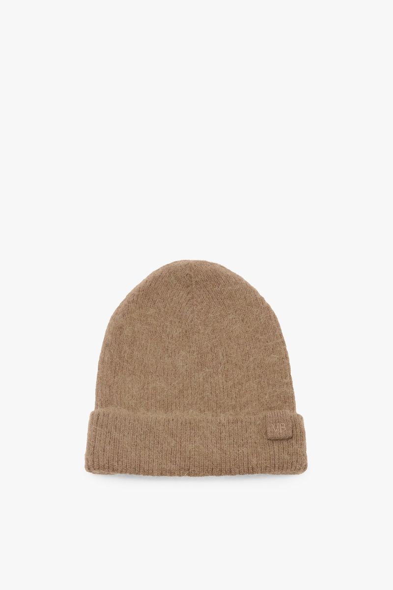 Weiche gerippte Alpaka-Mischung Beanie
