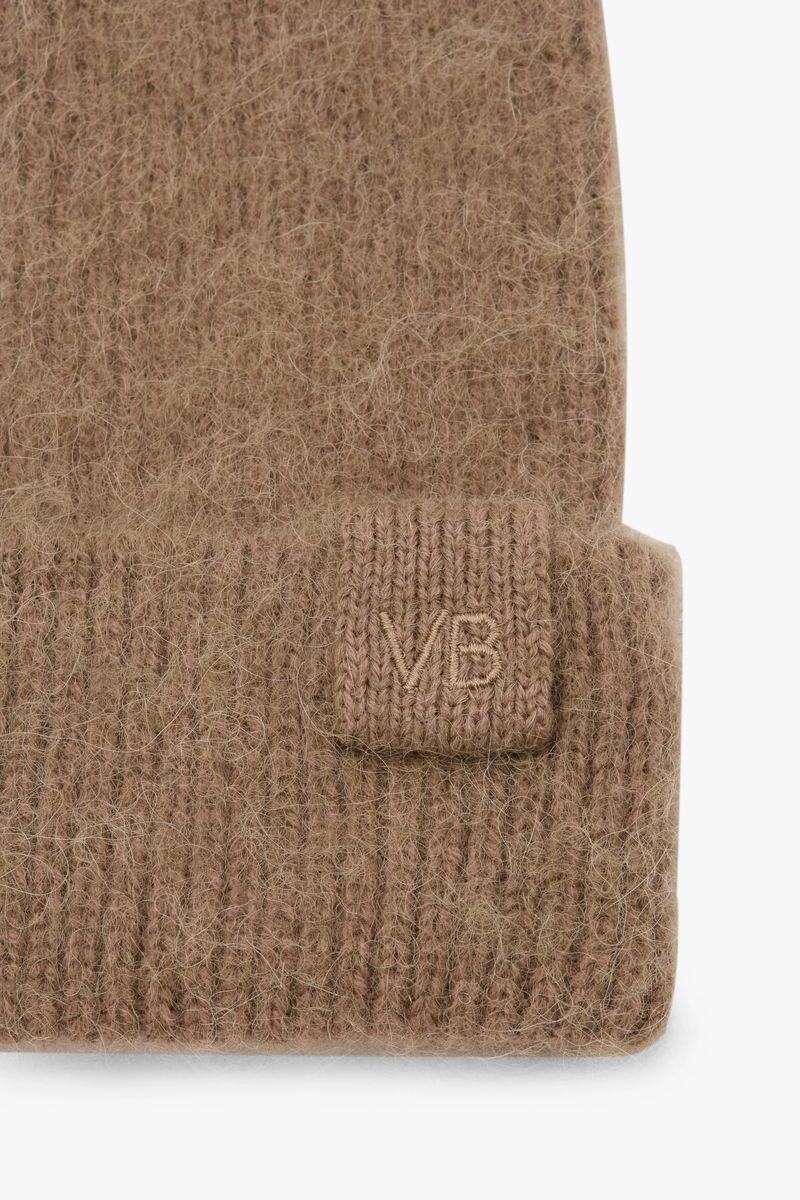 Weiche gerippte Alpaka-Mischung Beanie