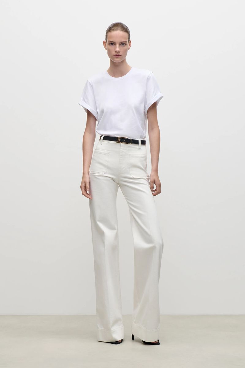 Alina High-Waist-Jeans mit weitem Bein